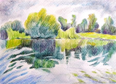 Экстрим с акварельными карандашами