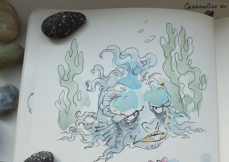 Акварель, порисуй, блокнотное