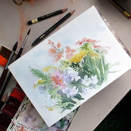 Рисунки, акварель