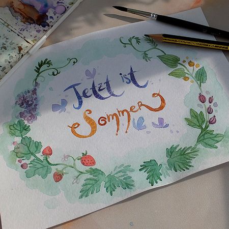 Акварельное накопившееся